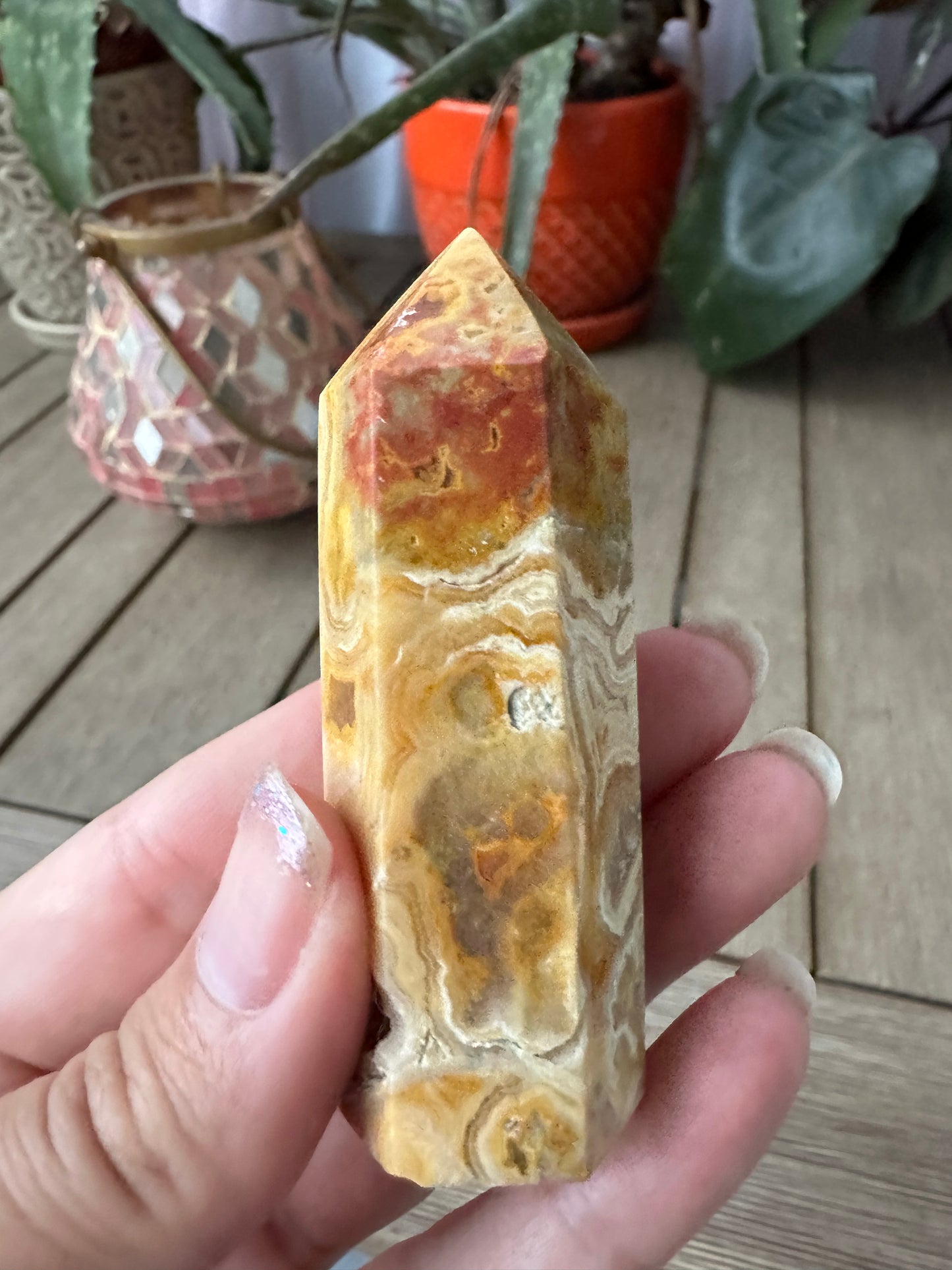 Stunning Crazy Lace Agate Tower - Natural Healing Crystal for Home Decor, Meditation, and Energy Work