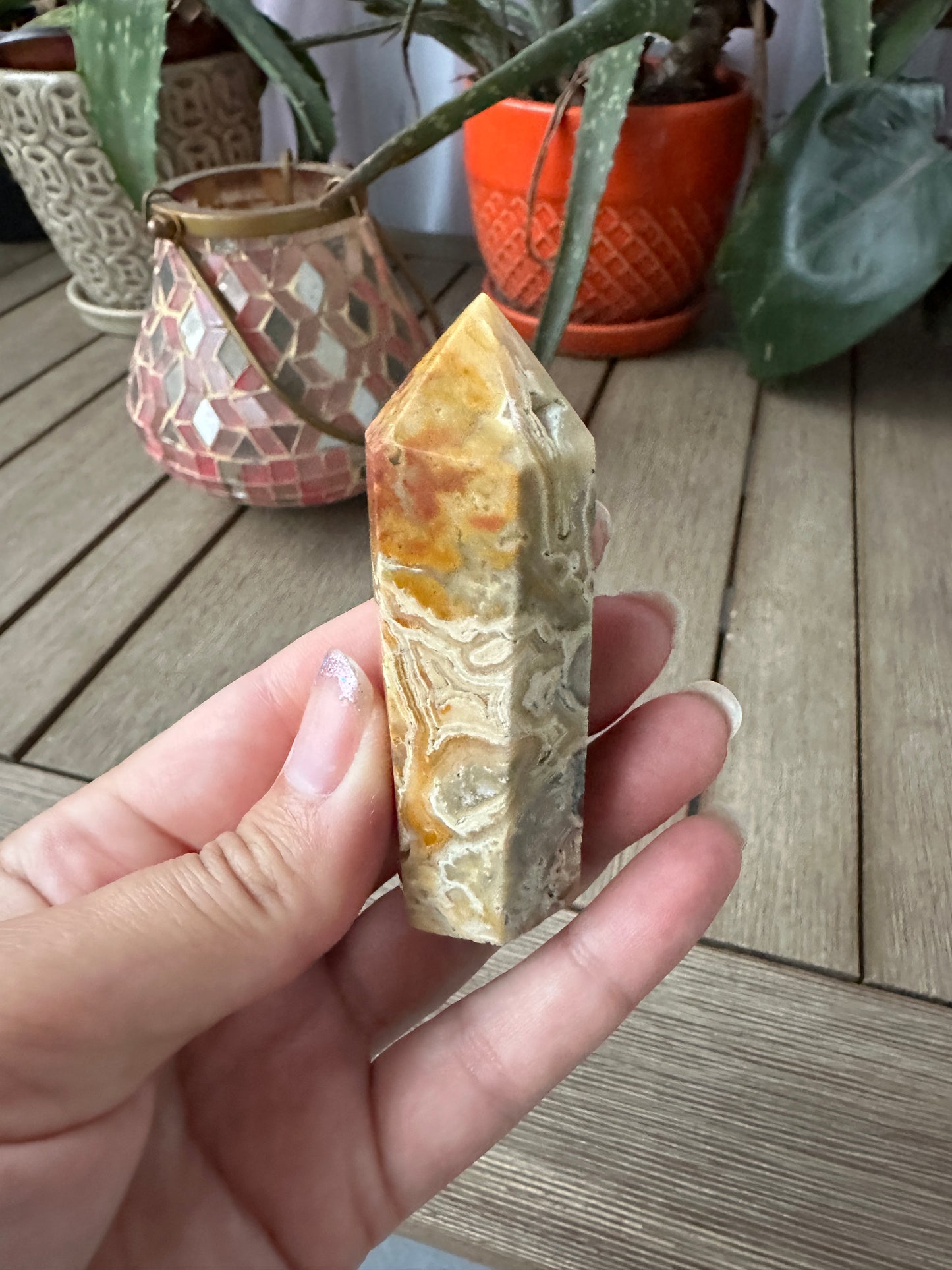 Stunning Crazy Lace Agate Tower - Natural Healing Crystal for Home Decor, Meditation, and Energy Work