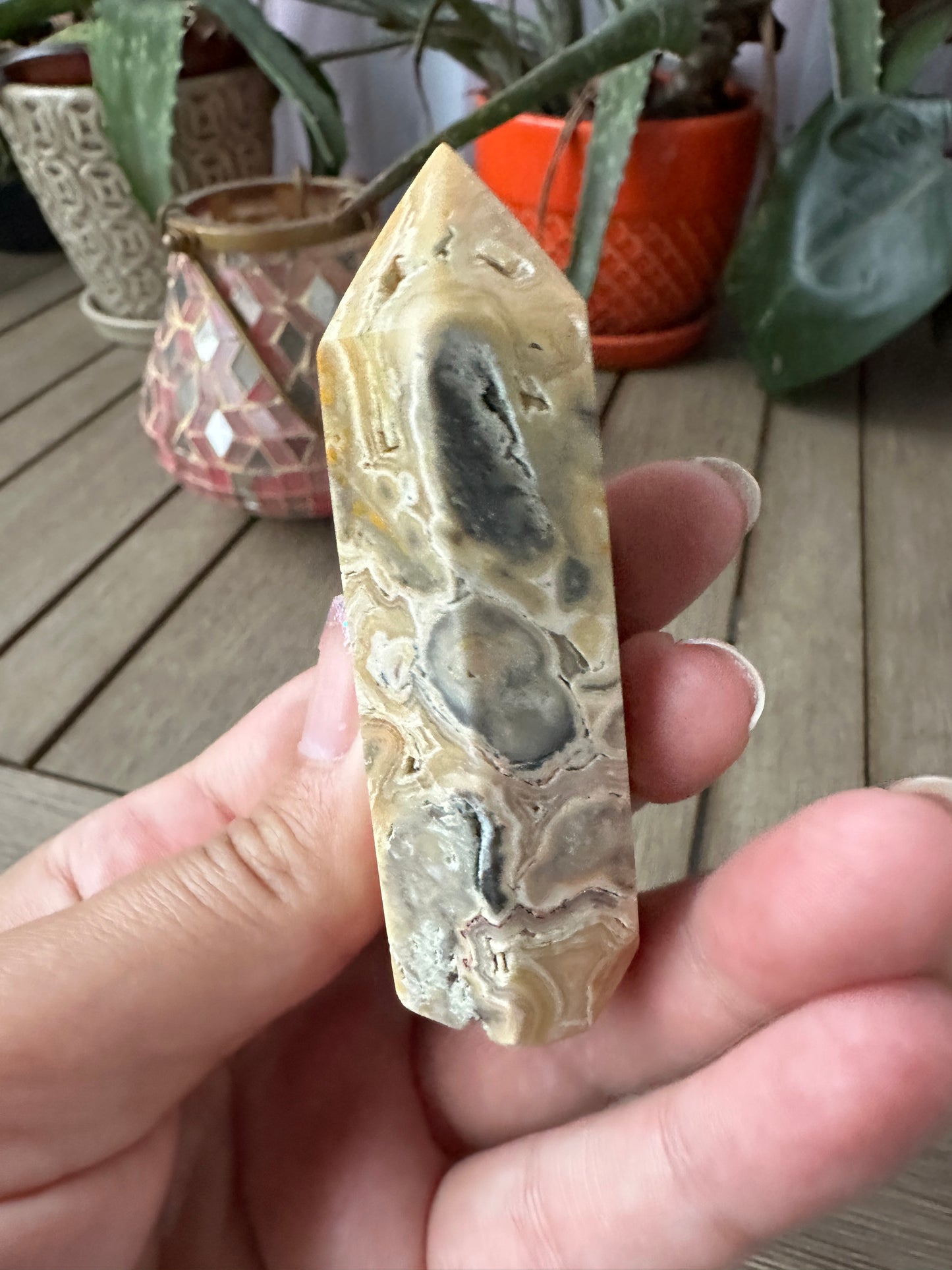 Stunning Crazy Lace Agate Tower - Natural Healing Crystal for Home Decor, Meditation, and Energy Work