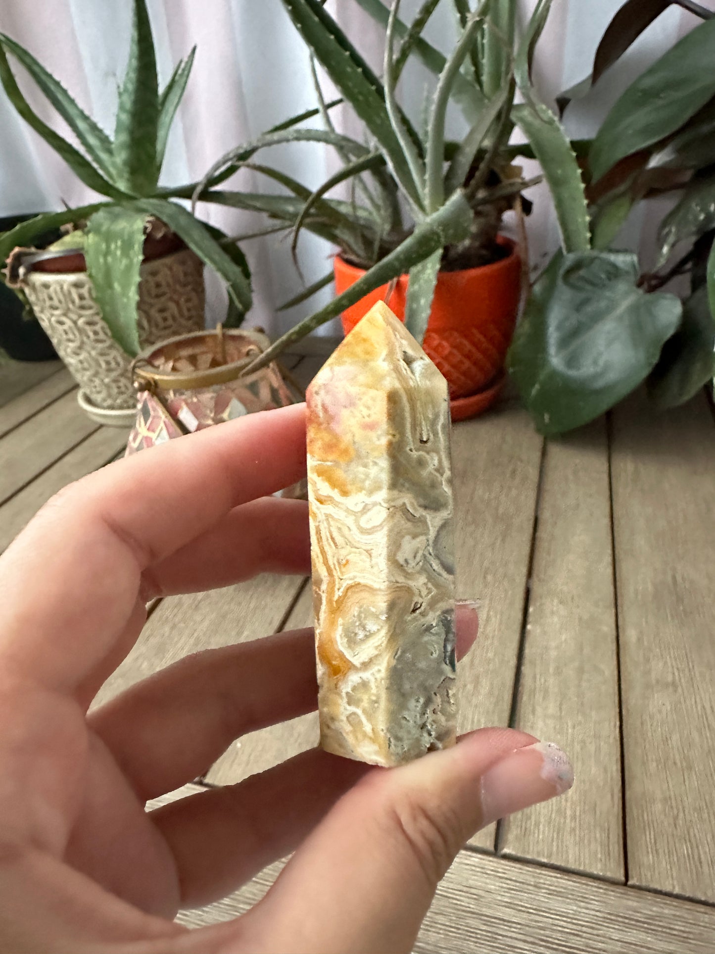 Stunning Crazy Lace Agate Tower - Natural Healing Crystal for Home Decor, Meditation, and Energy Work