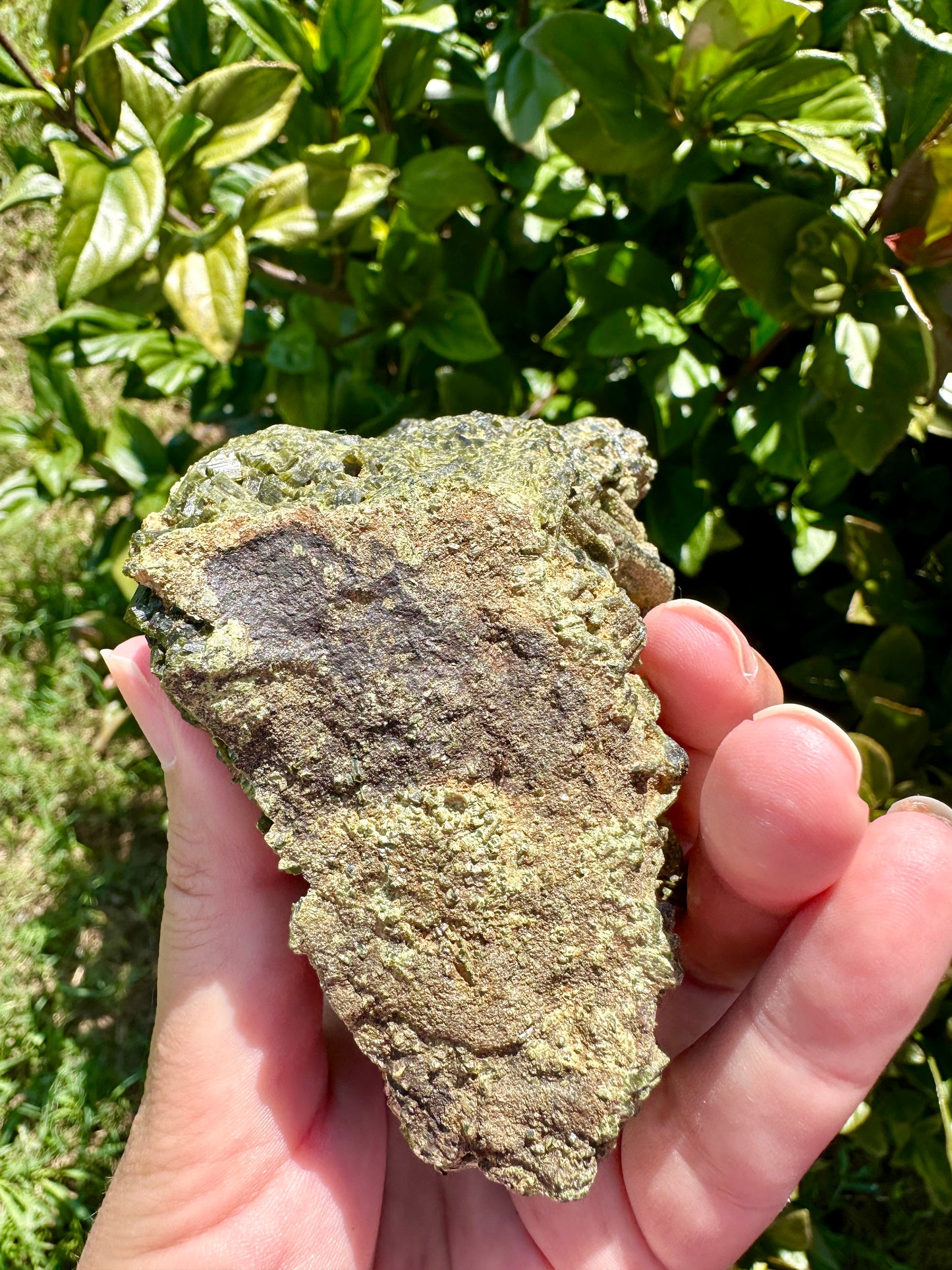 Rare Epidote Specimen from Namibia - Natural Healing Crystal for Collectors, Home Decor, and Energy Work