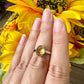 Stunning Adjustable Stainless Steel Citrine Ring - Natural Gemstone Ring for Healing, Fashion, and Gift Giving