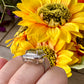 Exquisite Yellow Moissanite Sterling Silver Adjustable Ring - Natural Gemstone Ring for Healing, Fashion, and Gift Giving