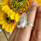 Clear Quartz Sterling Silver Ring – Size 8.25 – Elegant Gemstone Jewelry for Women