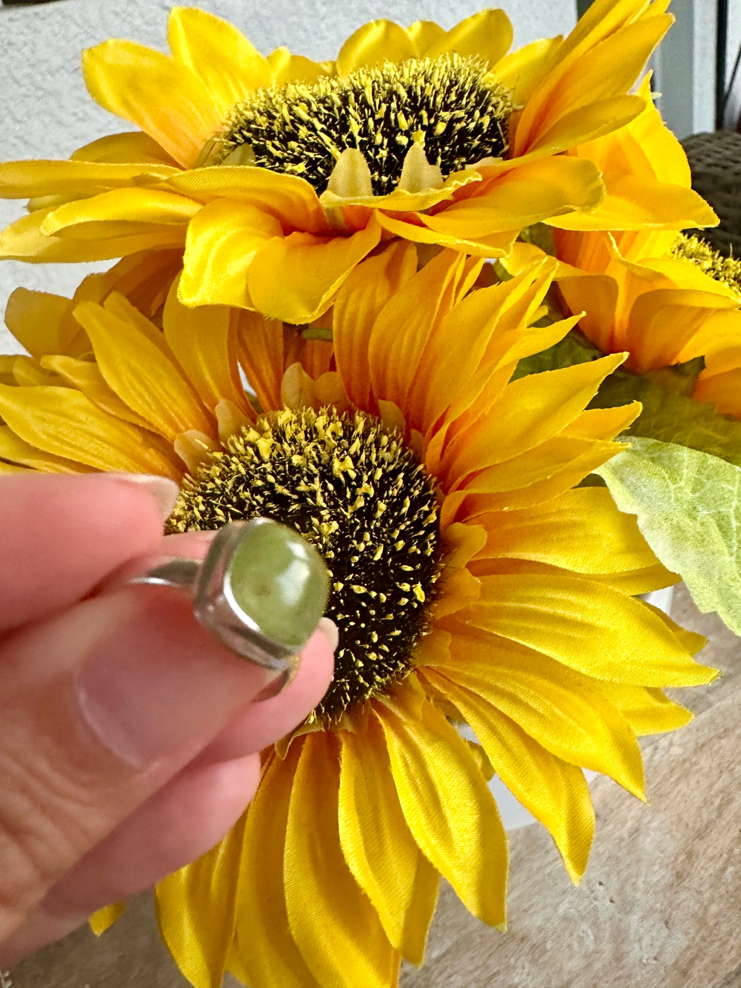 Green Kyanite Ring Size 7.25, Unique Gemstone Jewelry, Perfect Gift for Nature Lovers, Sterling Silver Elegant Accessory