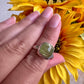 Green Kyanite Ring Size 7.25, Unique Gemstone Jewelry, Perfect Gift for Nature Lovers, Sterling Silver Elegant Accessory