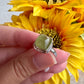 Green Kyanite Ring Size 7.25, Unique Gemstone Jewelry, Perfect Gift for Nature Lovers, Sterling Silver Elegant Accessory