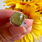 Green Kyanite Ring Size 7.25, Unique Gemstone Jewelry, Perfect Gift for Nature Lovers, Sterling Silver Elegant Accessory