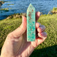 Elegant Amazonite Tower - Enhance Your Space with Calming Energy & Serene Beauty, Perfect for Meditation and Decor