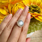 Elegant Grey Moonstone Ring in Sterling Silver, Size 8.25 – Handcrafted Jewelry, Unique Gift for Her, Natural Gemstone, Minimalist Ring