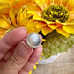 Elegant Grey Moonstone Ring in Sterling Silver, Size 8.25 – Handcrafted Jewelry, Unique Gift for Her, Natural Gemstone, Minimalist Ring