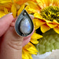 Sterling Silver Moonstone Ring Size 7.75, Captivating Handcrafted Gemstone Jewelry, Mystical Lunar Inspired Accessory, Unique Gift Idea