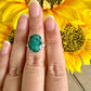 Elegant Emerald Sterling Silver Ring Size 6.5 - Natural Gemstone Ring for Healing, Fashion, and Gift Giving