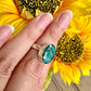 Elegant Emerald Sterling Silver Ring Size 6.5 - Natural Gemstone Ring for Healing, Fashion, and Gift Giving