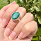 Elegant Emerald Sterling Silver Ring Size 6.5 - Natural Gemstone Ring for Healing, Fashion, and Gift Giving