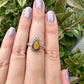 Tiger’s Eye Sterling Silver Ring, Bold and Stylish Design, Perfect for Men and Women, Size 10 Ring