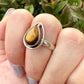 Tiger’s Eye Sterling Silver Ring, Bold and Stylish Design, Perfect for Men and Women, Size 10 Ring