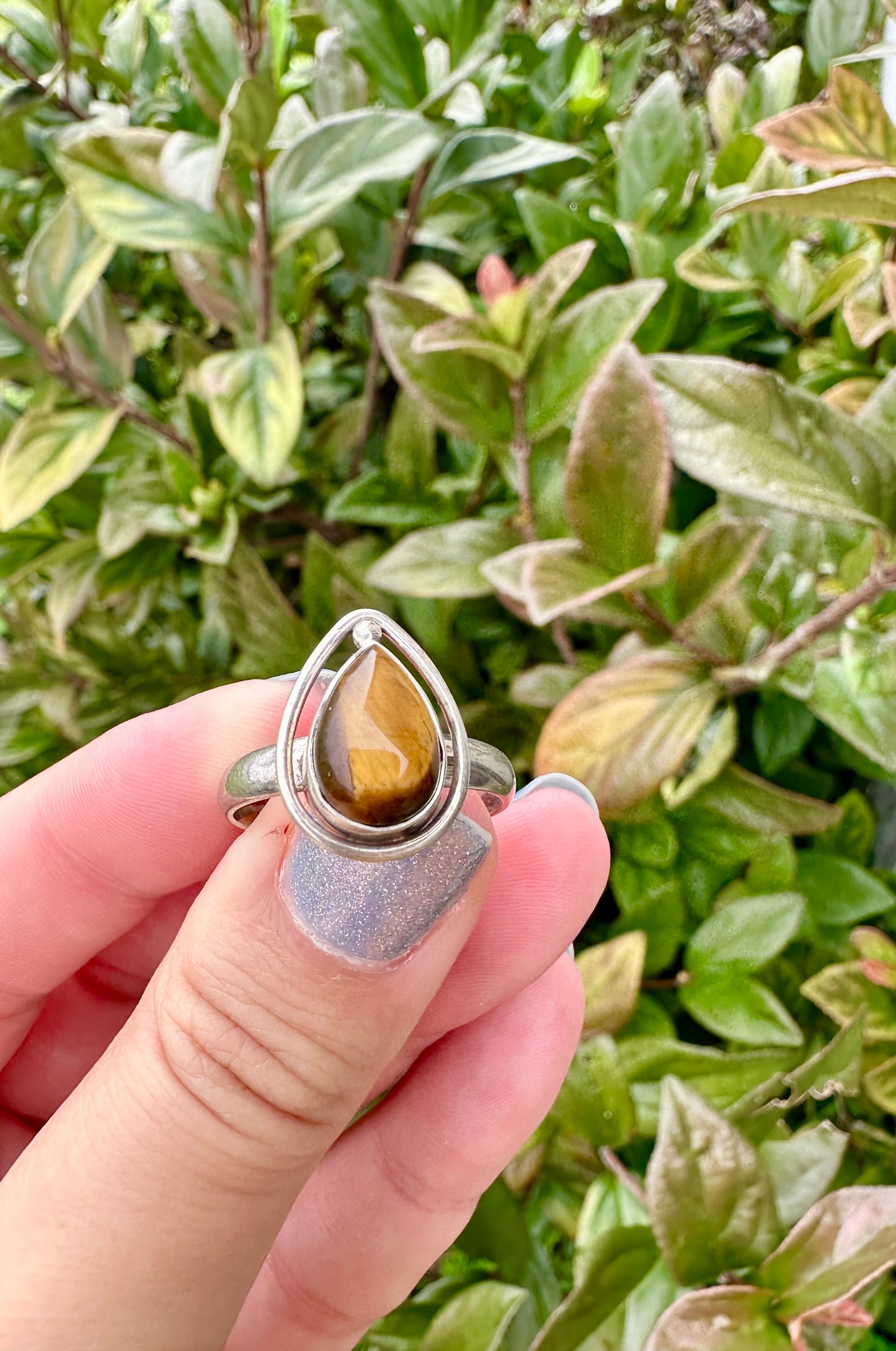 Tiger’s Eye Sterling Silver Ring, Bold and Stylish Design, Perfect for Men and Women, Size 10 Ring