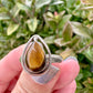 Tiger’s Eye Sterling Silver Ring, Bold and Stylish Design, Perfect for Men and Women, Size 10 Ring