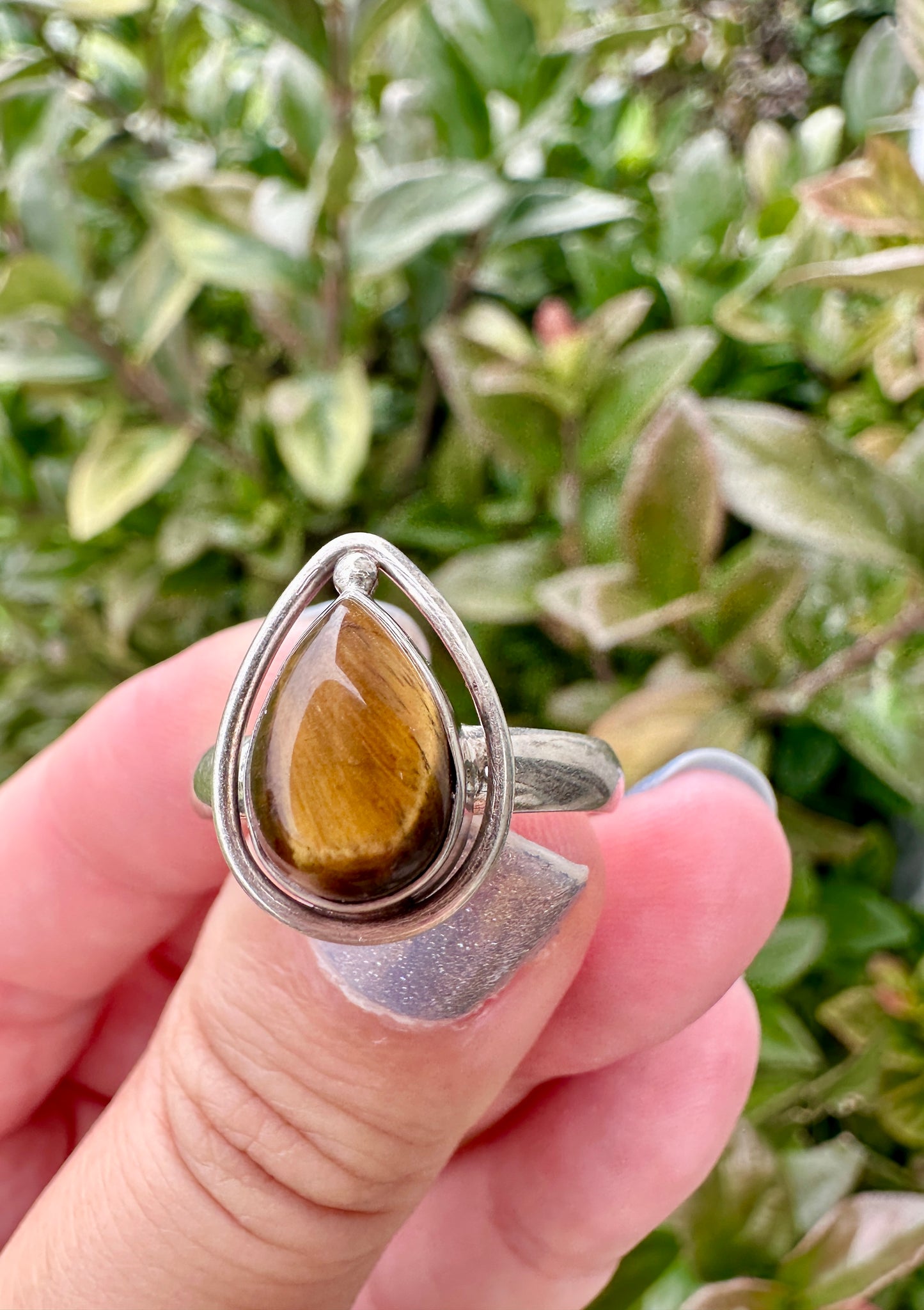 Tiger’s Eye Sterling Silver Ring, Bold and Stylish Design, Perfect for Men and Women, Size 10 Ring