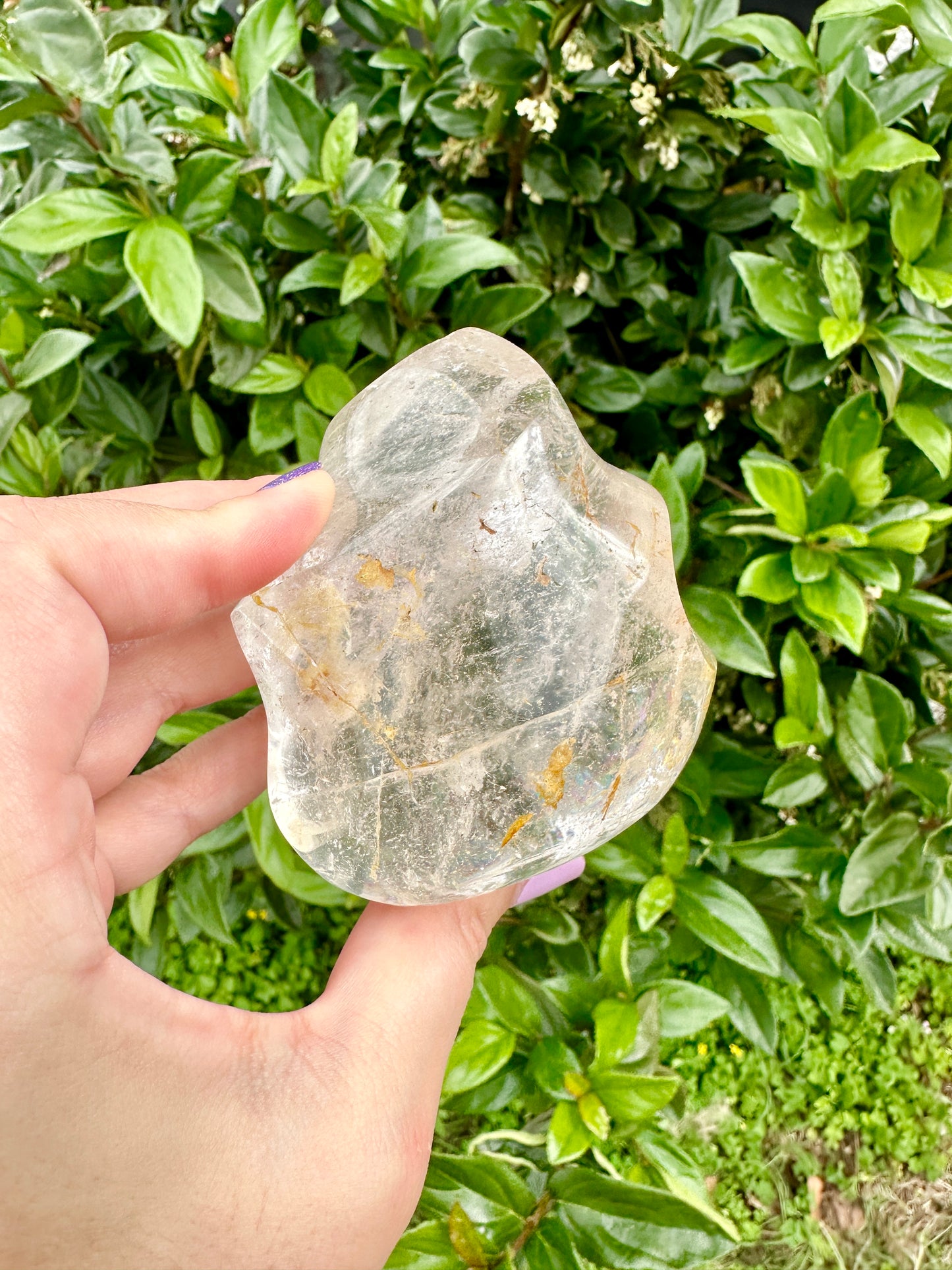 Clear Quartz Flame Sculpture - Radiant Energy Amplifier for Clarity, Healing, and Spiritual Growth, Perfect Home Decor