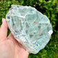 Elevate Your Space with Fluorite Slab on Stand - A Mesmerizing Addition for Decor and Energy Balance