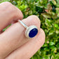 Sapphire Sterling Silver Ring Size 9.25 - Natural Gemstone Jewelry - Elegant Boho Style Statement Ring - Unique Gift for Her