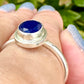 Sapphire Sterling Silver Ring Size 9.25 - Natural Gemstone Jewelry - Elegant Boho Style Statement Ring - Unique Gift for Her