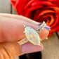 Sterling Silver Opal Ring - Size 5.75, Elegant Handcrafted Jewelry, Unique Fire Opal Engagement Ring, Dainty Feminine Fashion Accessory