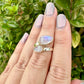 Sterling Silver Moonstone Ring Size 7, Captivating Gemstone Jewelry, Mystical Lunar Inspired Accessory, Unique Gift Idea