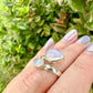 Sterling Silver Moonstone Ring Size 7, Captivating Gemstone Jewelry, Mystical Lunar Inspired Accessory, Unique Gift Idea