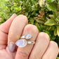 Sterling Silver Moonstone Ring Size 7, Captivating Gemstone Jewelry, Mystical Lunar Inspired Accessory, Unique Gift Idea