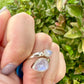 Sterling Silver Moonstone Ring Size 7, Captivating Gemstone Jewelry, Mystical Lunar Inspired Accessory, Unique Gift Idea