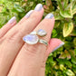 Sterling Silver Moonstone Ring Size 7, Captivating Gemstone Jewelry, Mystical Lunar Inspired Accessory, Unique Gift Idea