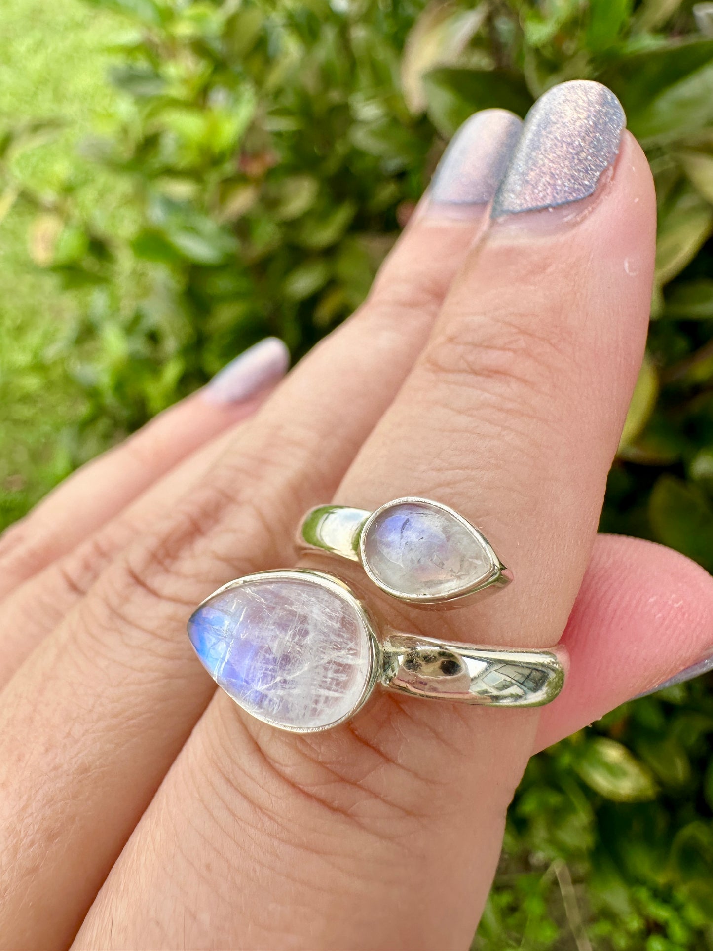 Sterling Silver Moonstone Ring Size 7, Captivating Gemstone Jewelry, Mystical Lunar Inspired Accessory, Unique Gift Idea