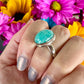 Stunning Amazonite Ring in Sterling Silver, Size 11 - Elegant Gemstone Jewelry, Perfect Gift for Special Occasions