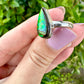 Radiant Size 6 Ammolite Ring in Sterling Silver - A Dazzling Display of Color, Perfect for Adding a Touch of Elegance to Any Outfit