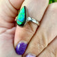 Radiant Size 6 Ammolite Ring in Sterling Silver - A Dazzling Display of Color, Perfect for Adding a Touch of Elegance to Any Outfit