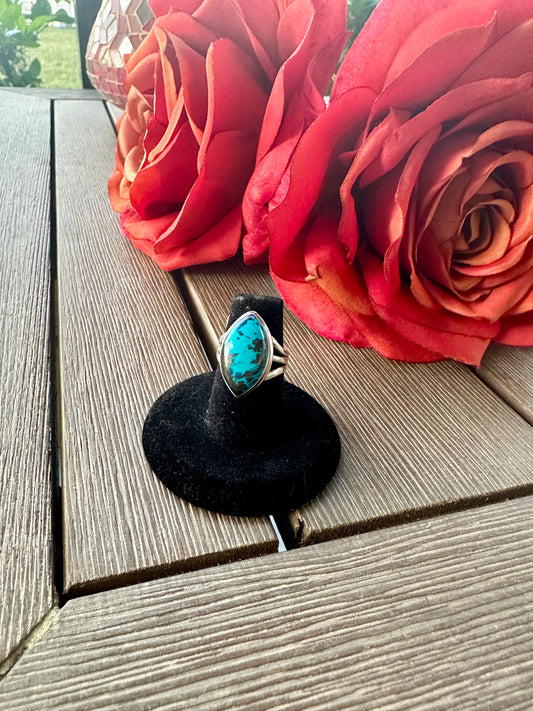 Exquisite Shattuckite Ring Size 6 - A Vibrant Statement of Intuition and Communication, Set in Elegant Design