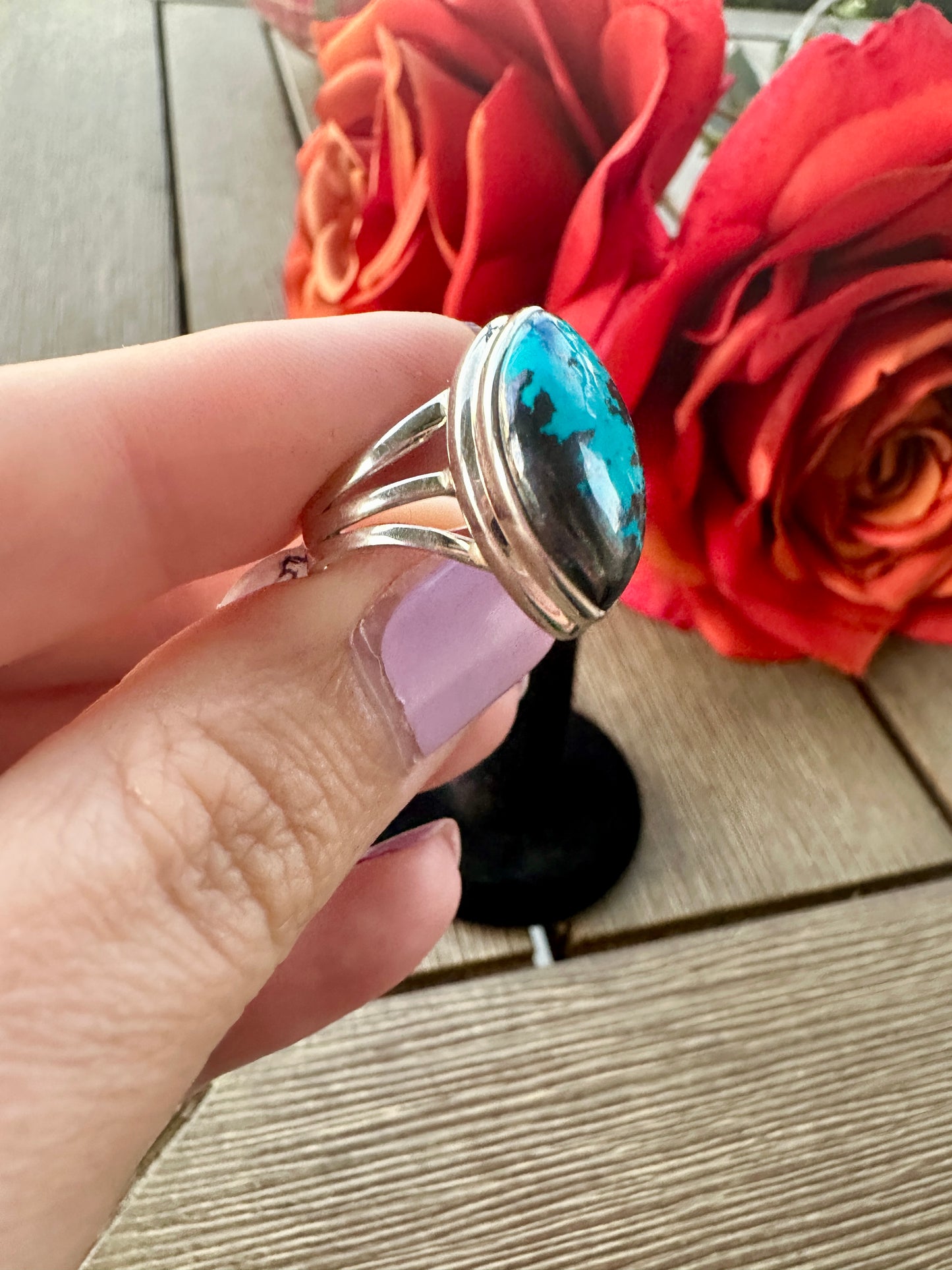 Exquisite Shattuckite Ring Size 6 - A Vibrant Statement of Intuition and Communication, Set in Elegant Design