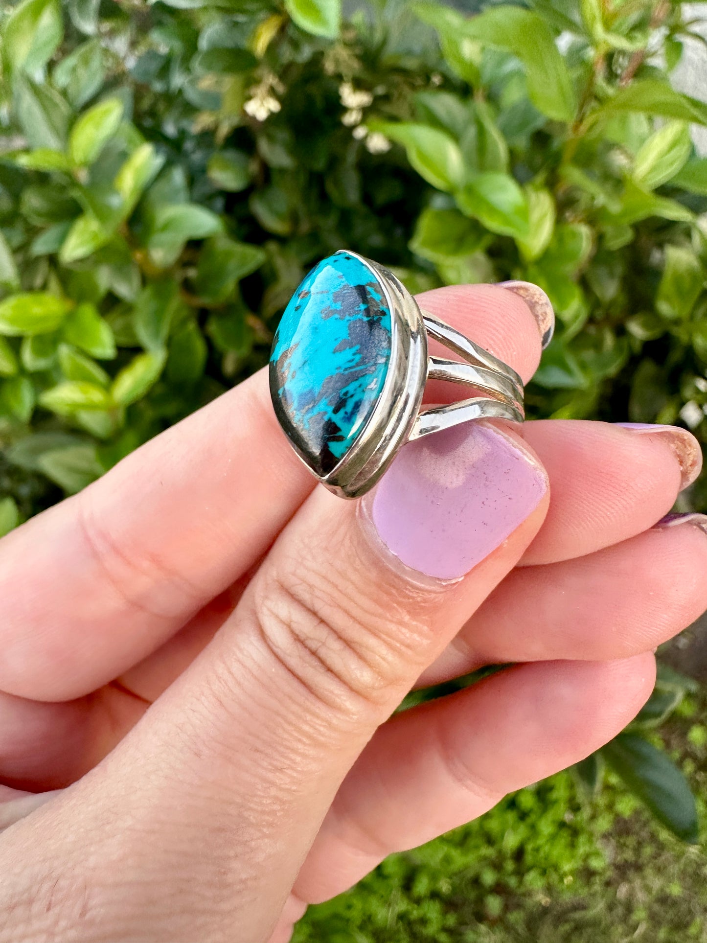 Exquisite Shattuckite Ring Size 6 - A Vibrant Statement of Intuition and Communication, Set in Elegant Design