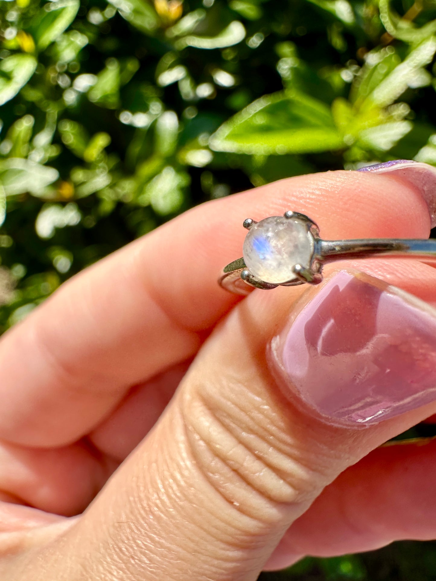 Sterling Silver Moonstone Ring Size 6, Captivating Handcrafted Gemstone Jewelry, Mystical Lunar Inspired Accessory, Unique Gift Idea