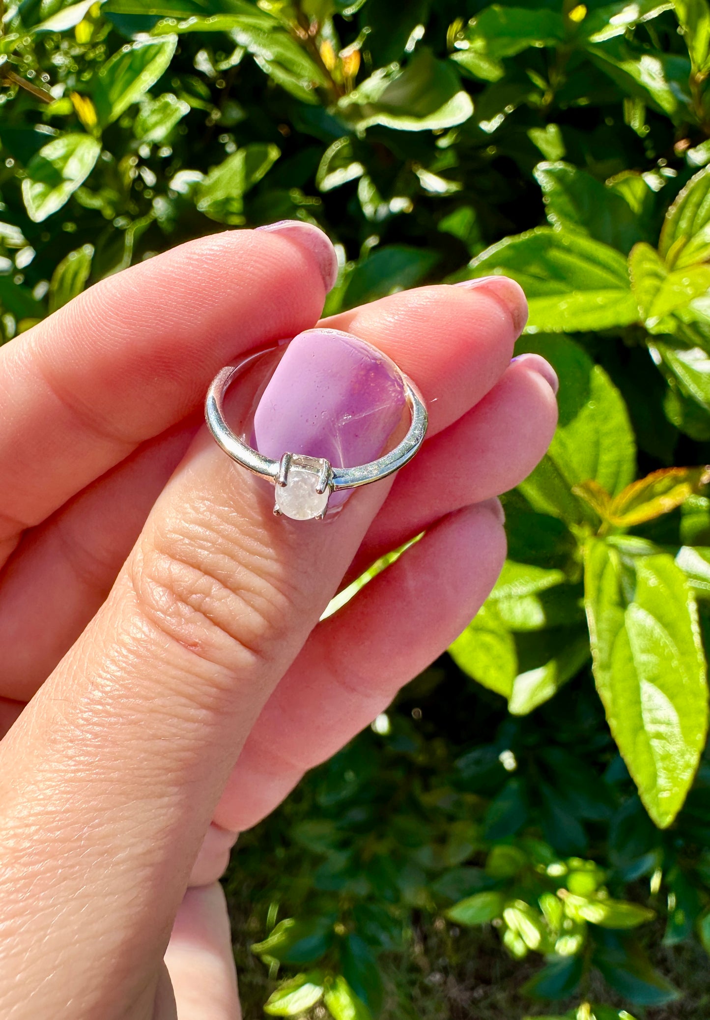 Sterling Silver Moonstone Ring Size 6, Captivating Handcrafted Gemstone Jewelry, Mystical Lunar Inspired Accessory, Unique Gift Idea