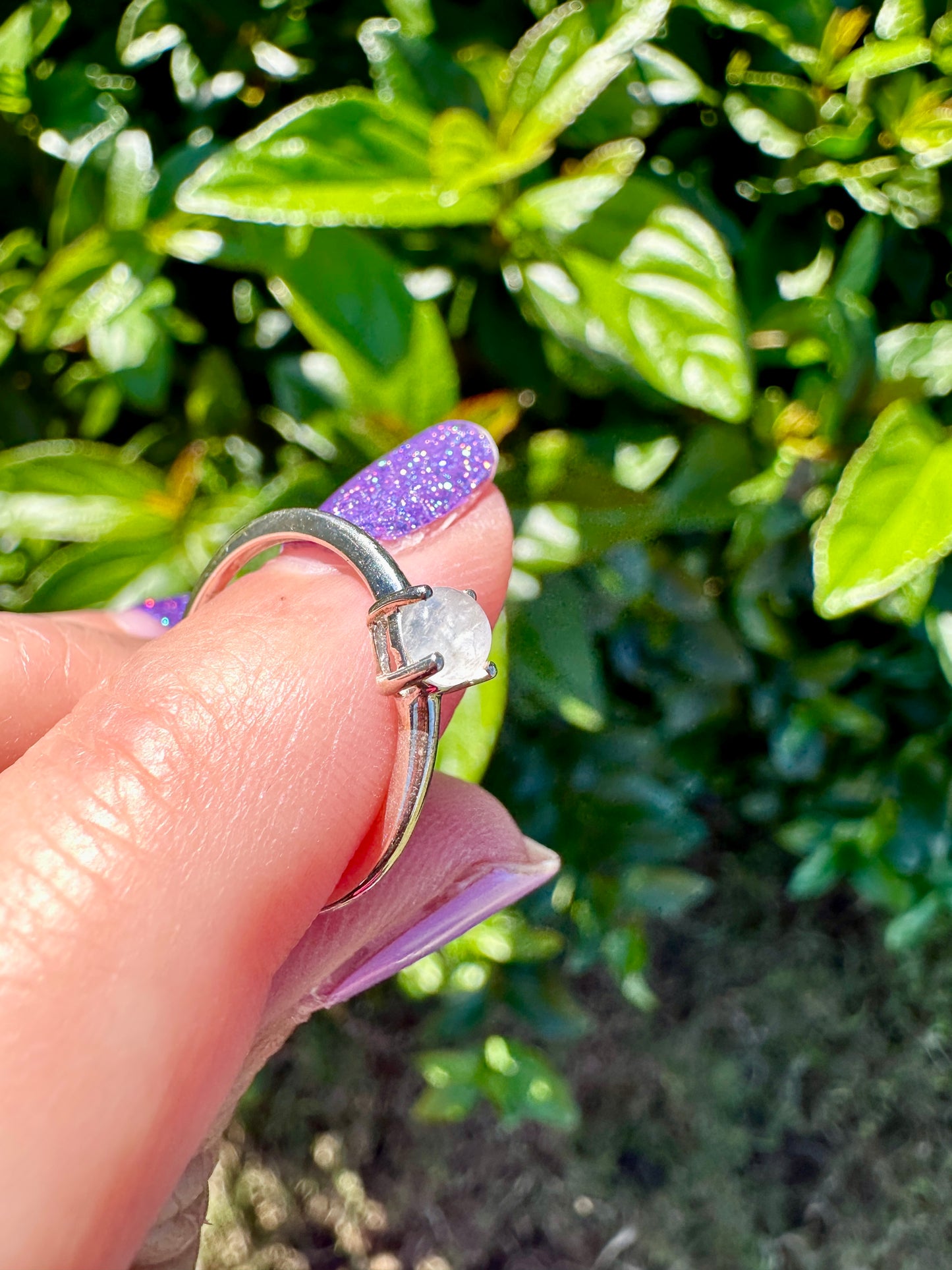 Sterling Silver Moonstone Ring Size 6, Captivating Handcrafted Gemstone Jewelry, Mystical Lunar Inspired Accessory, Unique Gift Idea