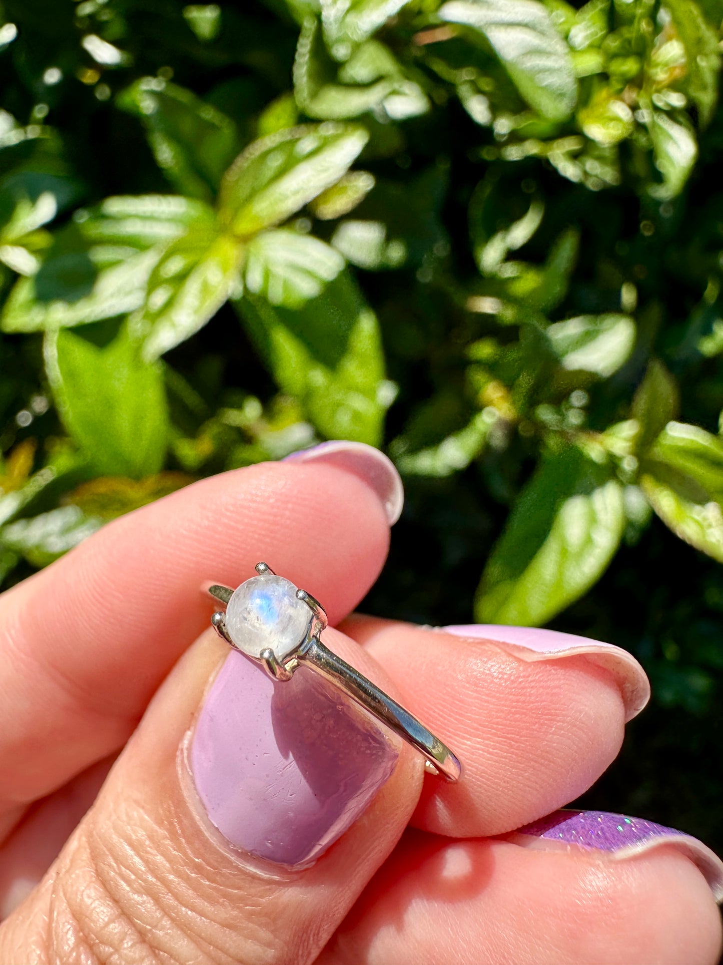 Sterling Silver Moonstone Ring Size 6, Captivating Handcrafted Gemstone Jewelry, Mystical Lunar Inspired Accessory, Unique Gift Idea