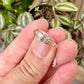 Quartz Sterling Silver Ring Size 5 - Natural Gemstone Jewelry - Elegant Boho Style Statement Ring - Unique Gift for Her