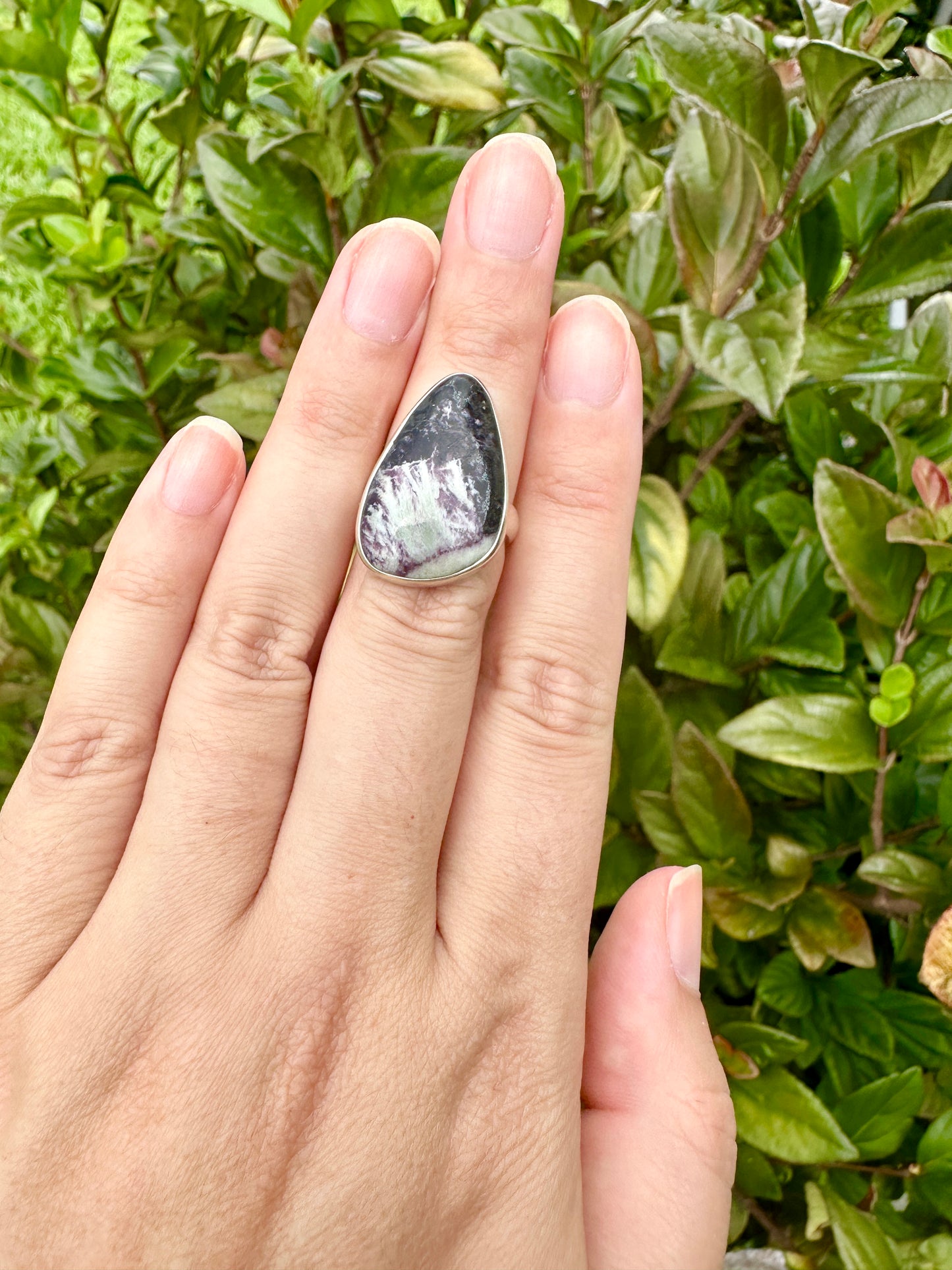 Sterling Silver Kammererite Ring Size 7 - Elegant Gemstone Jewelry for Special Occasions and Everyday Elegance