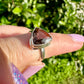 Elegant Smoky Quartz Sterling Silver Ring - Size 6, Sophisticated Handcrafted Jewelry for Grounding and Protection