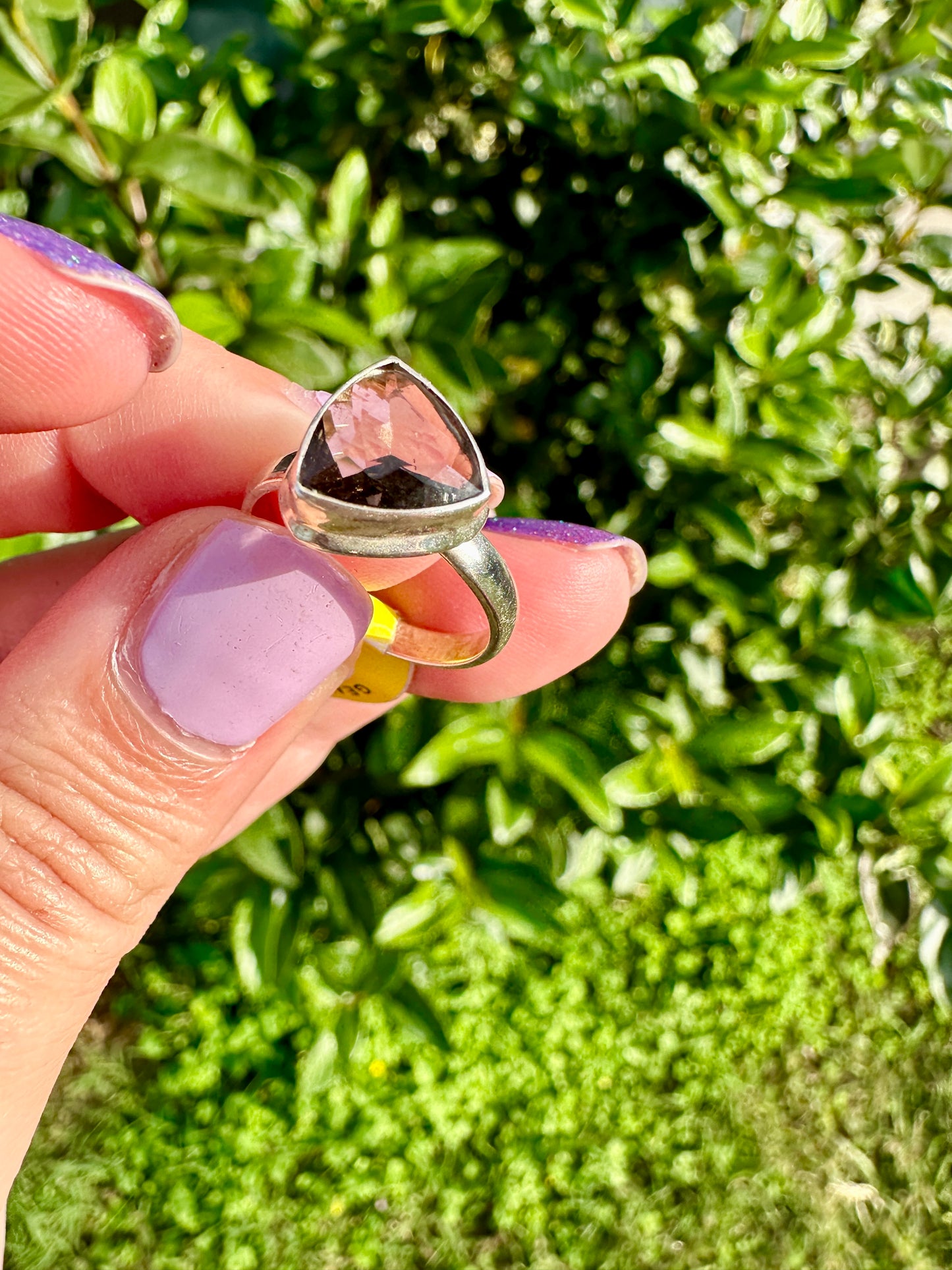 Elegant Smoky Quartz Sterling Silver Ring - Size 6, Sophisticated Handcrafted Jewelry for Grounding and Protection