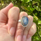 Sterling Silver Kyanite Ring Size 7.75 - Natural Gemstone Jewelry - Elegant Boho Style Statement Ring - Unique Gift for Her